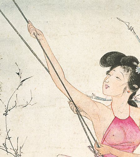 长子-胡也佛的仕女画和最知名的金瓶梅秘戏图